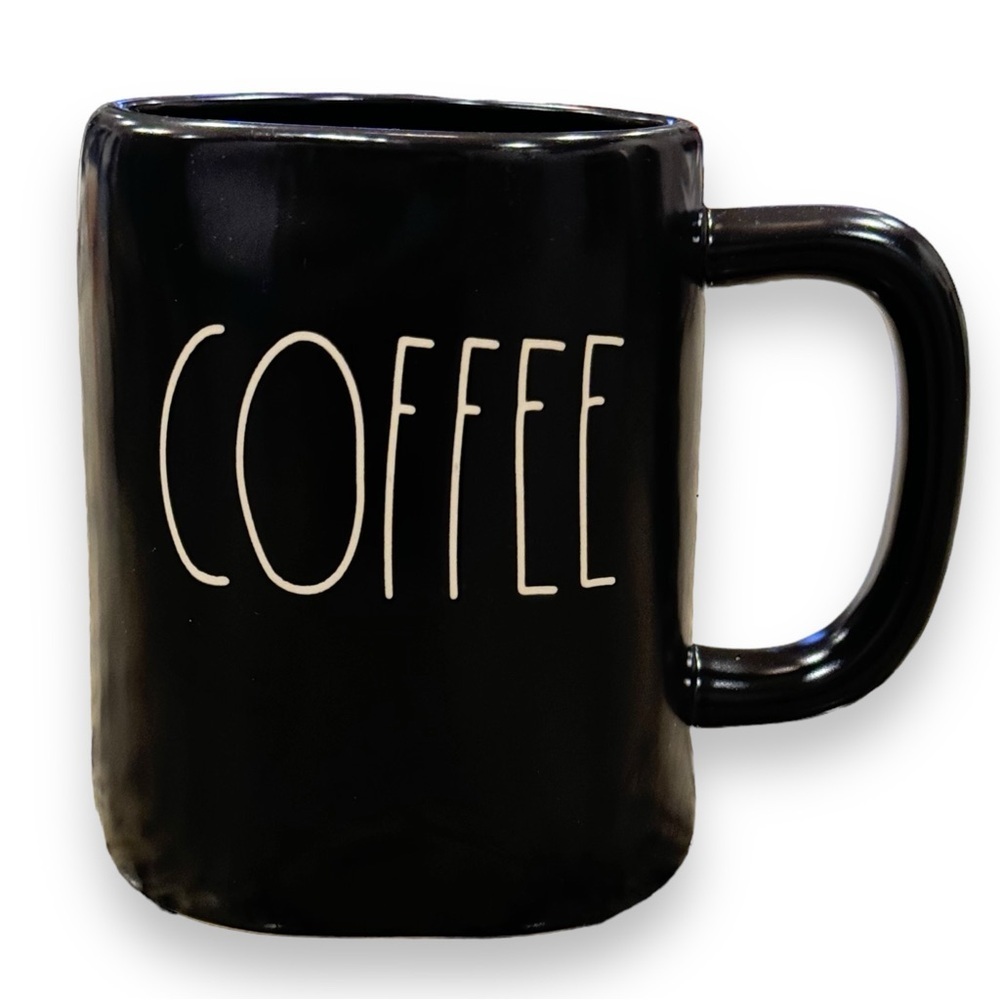 Rae Dunn Artisan Collection Black  “Coffee” Mug by Magenta Rare Find